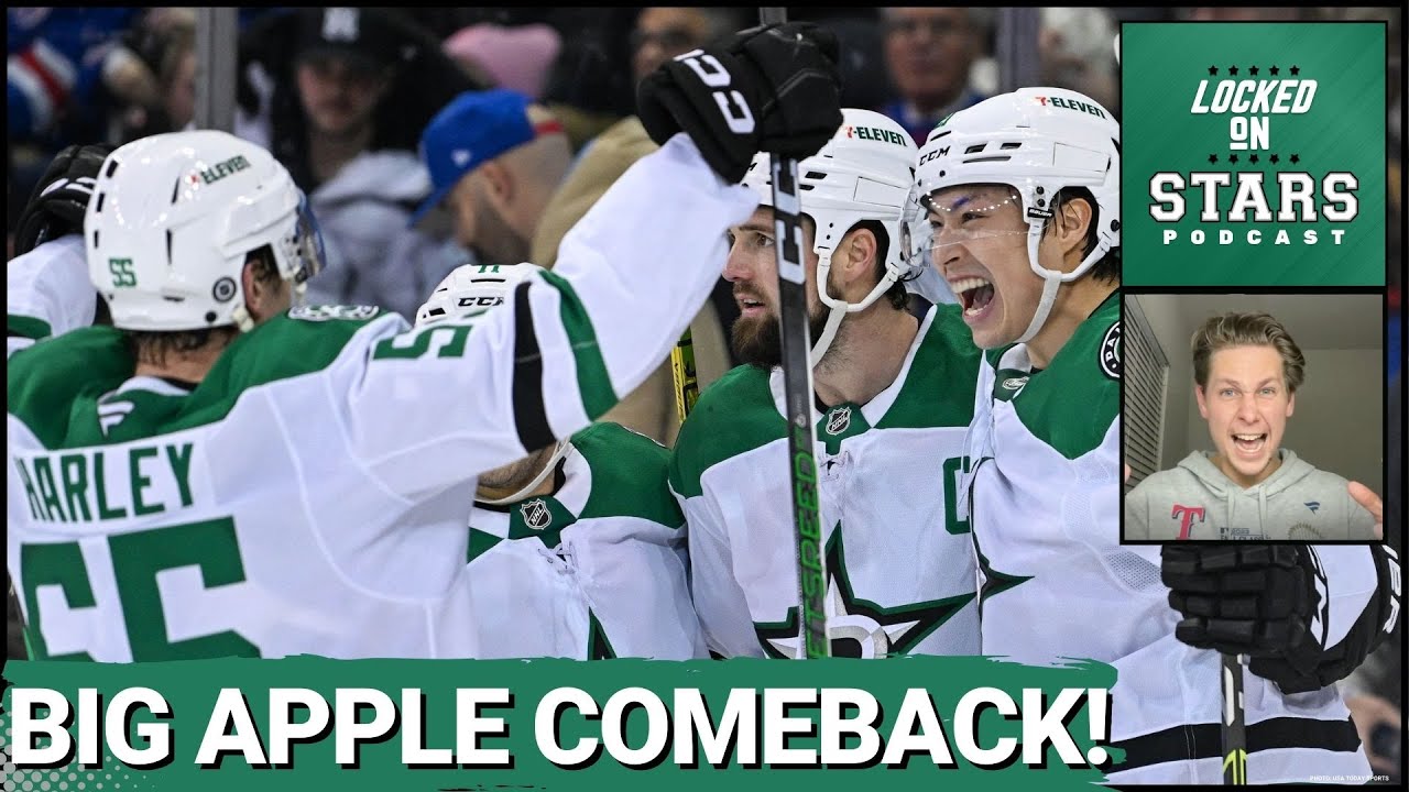 Epic Comeback! Stars Beat Rangers 5-4 in OT | Benn's OT Goal & Harley's 3-Point Performance"