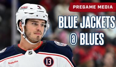 Cole Sillinger is BACK and Jet Gets The Start in Net 😤 Blue Jackets @ Blues | Pregame Media