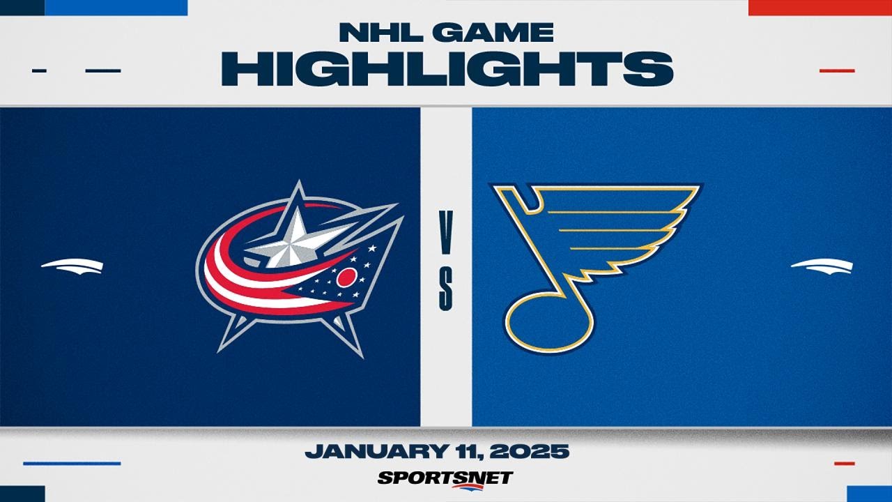 NHL Highlights | Blue Jackets vs. Blues - January 11, 2025