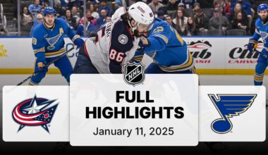 NHL Highlights | Blue Jackets vs. Blues | January 11, 2025