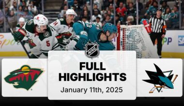 NHL Highlights | Wild vs. Sharks | January 11, 2025