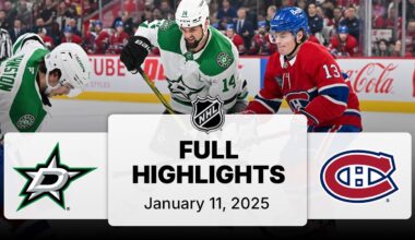 NHL Highlights | Stars vs. Canadiens | January 11, 2025