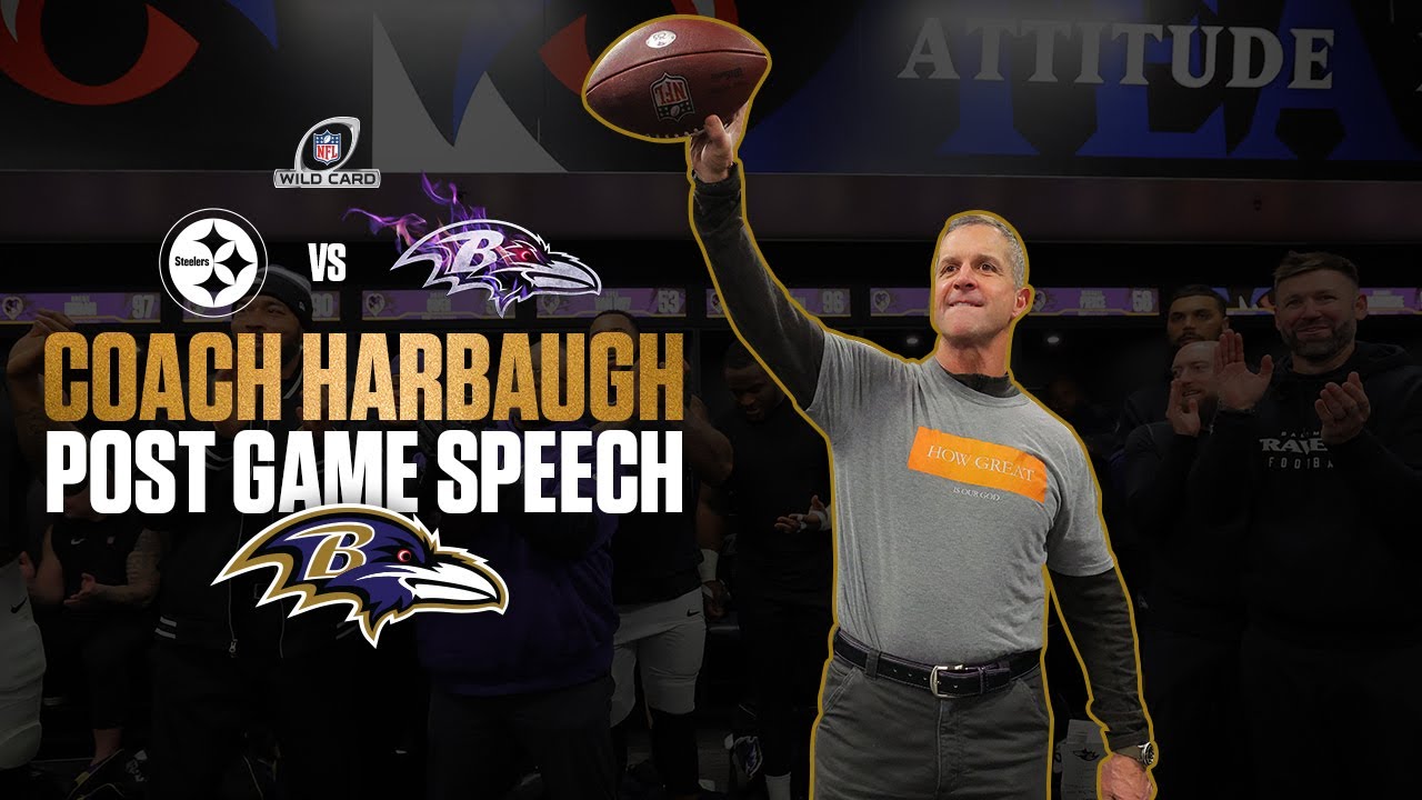John Harbaugh Hands Out Game Balls After Ravens' Wild-Card Win Over Steelers | Baltimore Ravens