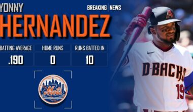𝐁𝐑𝐄𝐀𝐊𝐈𝐍𝐆 𝐍𝐄𝐖𝐒: New York Mets Sign Yonny Hernández To Minor League Deal | 2024 MLB Offseason
