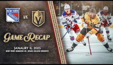 HIGHLIGHTS | Vegas Golden Knights vs. New York Rangers | Jan. 11, 2025