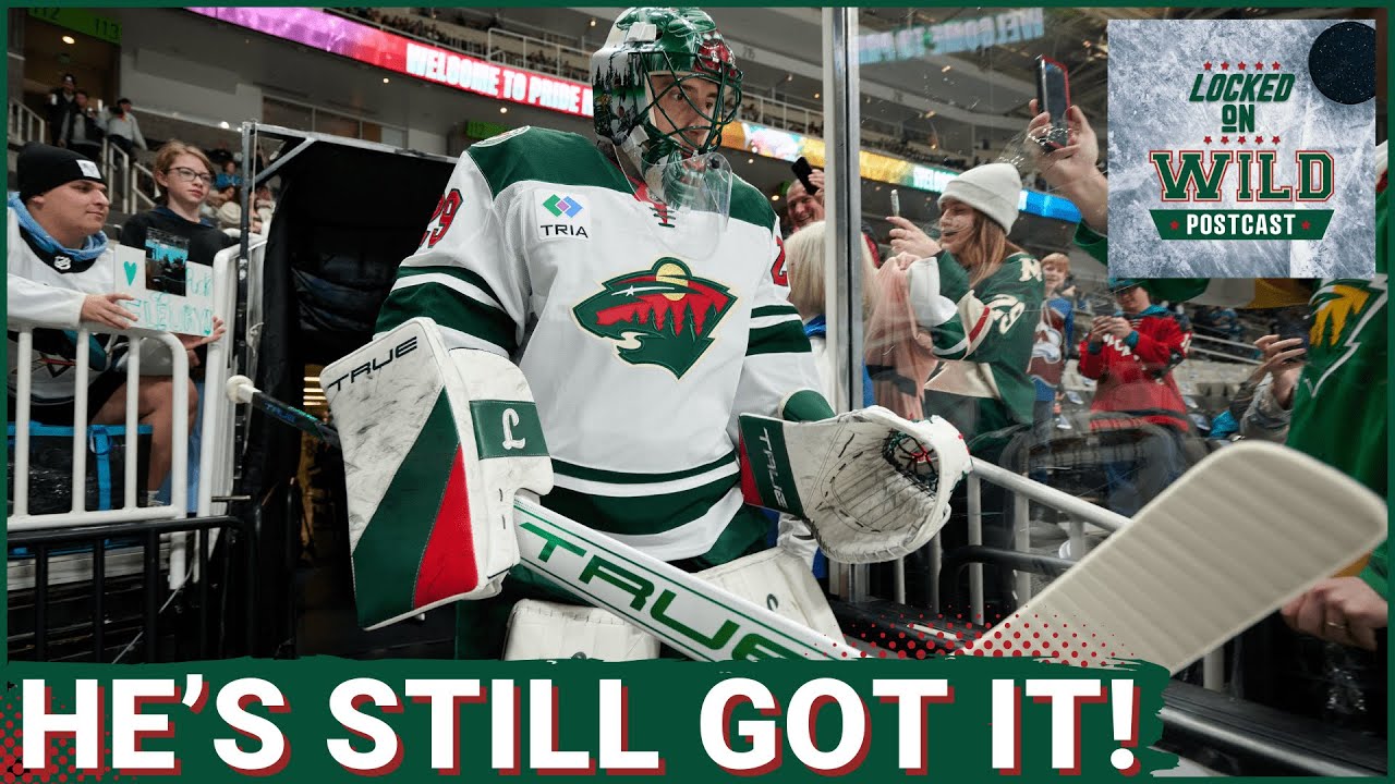POSTCAST: Marc-Andre Fleury sharp as Wild hang on vs Sharks 3-1 #minnesotawild #mnwild