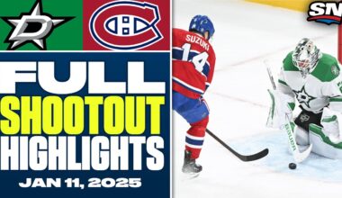 Dallas Stars at Montreal Canadiens | FULL Shootout Highlights - January 11, 2025