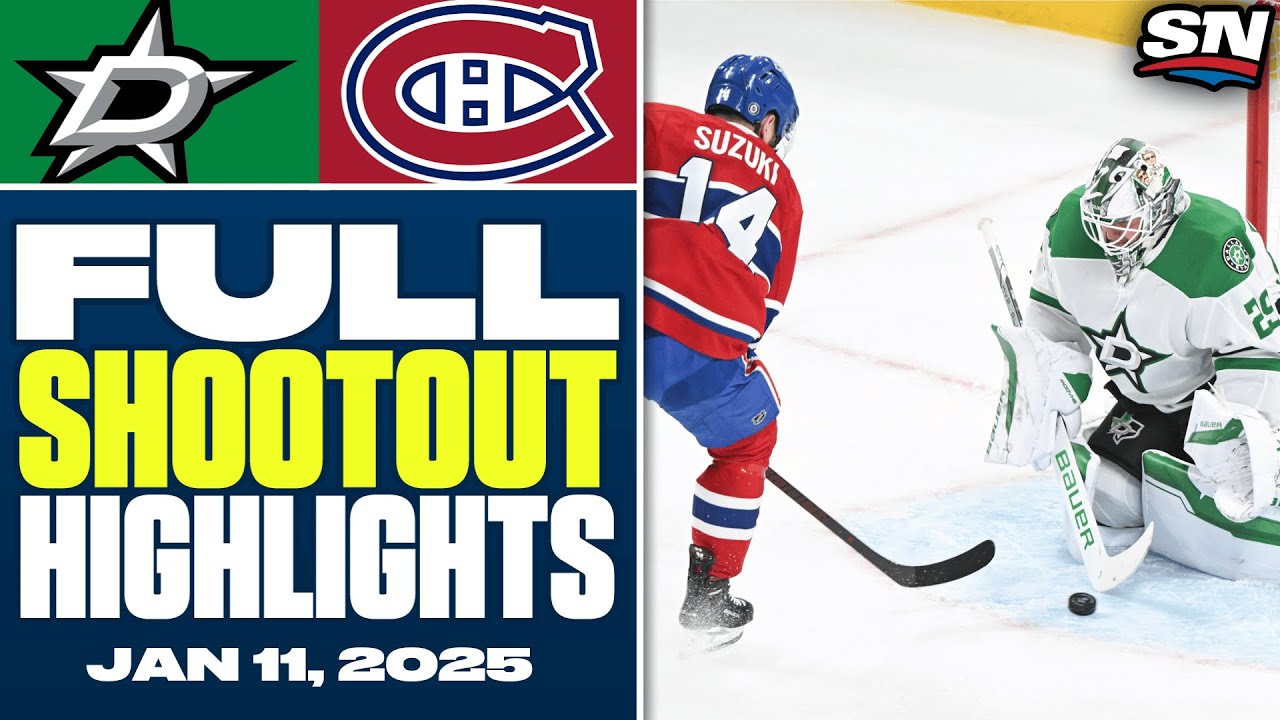 Dallas Stars at Montreal Canadiens | FULL Shootout Highlights - January 11, 2025
