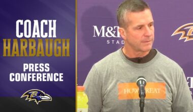 John Harbaugh on the Ravens Rushing for Almost 300 Yards | Baltimore Ravens
