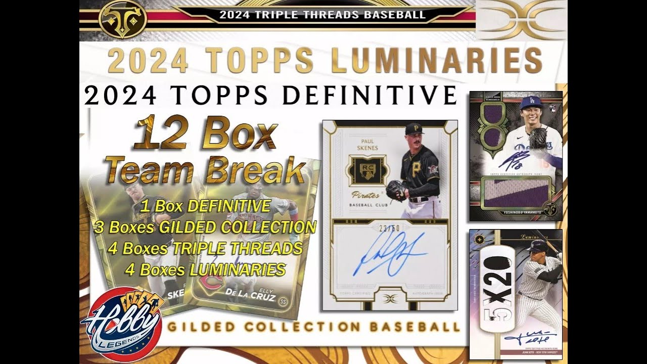 2024 Topps DEFINITIVE + TRIPLE THREADS 12 Box Team Break #2 eBay 01/11/25
