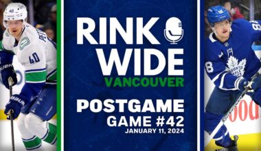 RINK WIDE POST-GAME: Vancouver Canucks at Toronto Maple Leafs | Game 42 - Jan. 11, 2025