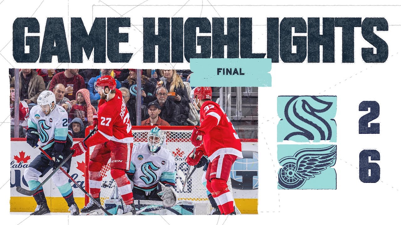 Seattle Kraken at Detroit Red Wings | 01/12 Game Highlights