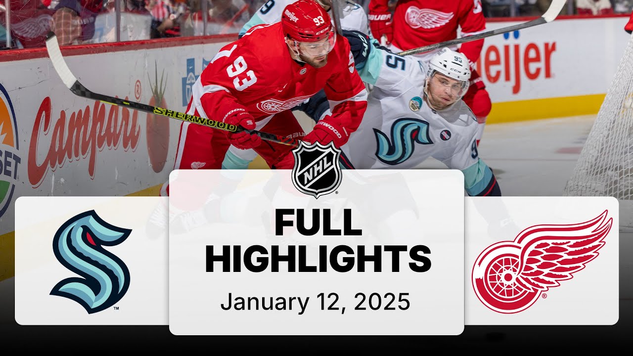 NHL Highlights | Kraken vs. Red Wings - January 12, 2025