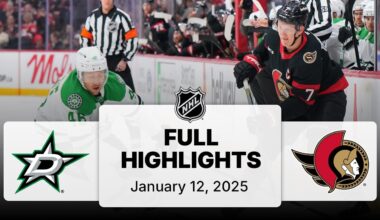 NHL Highlights | Stars vs. Senators - January 12, 2025