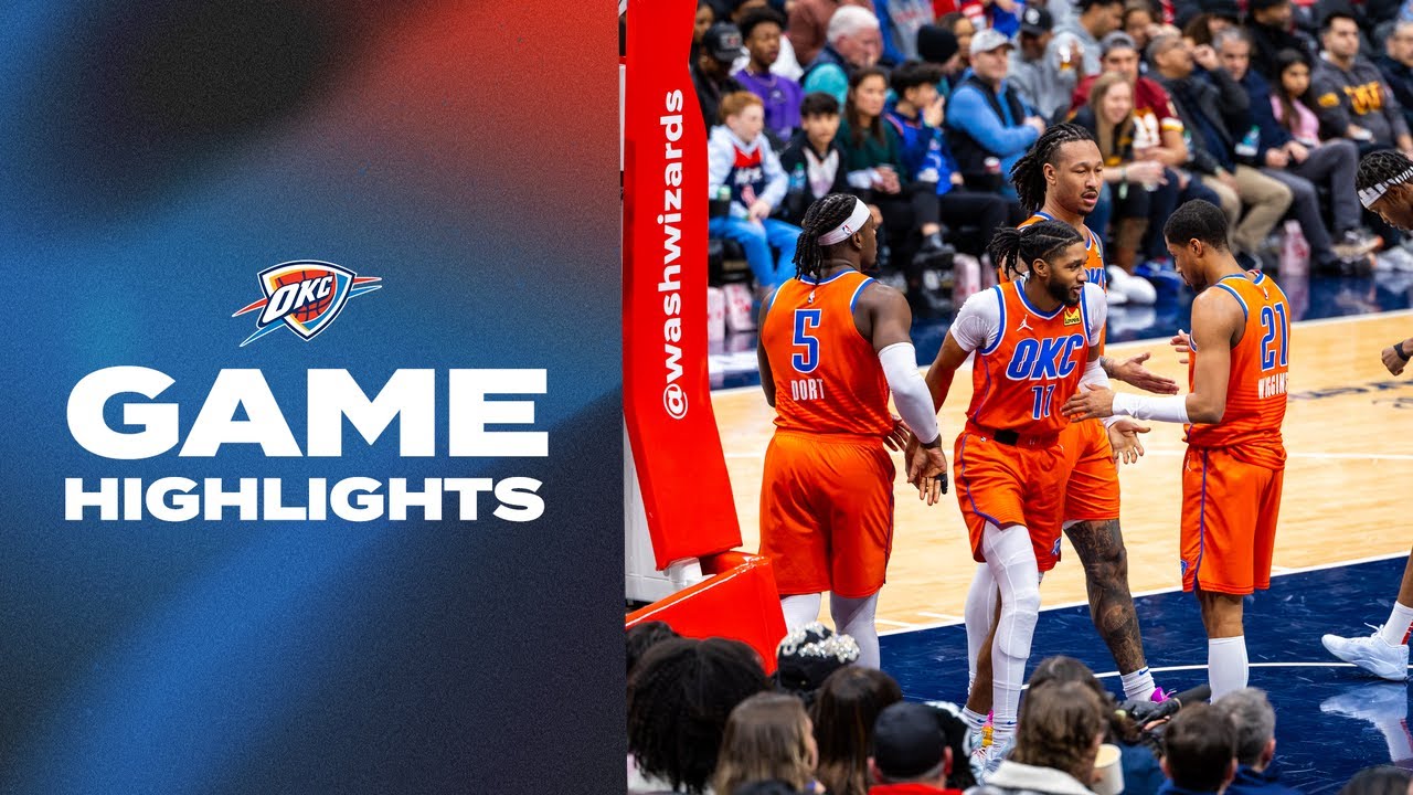 OKC Thunder at Washington Wizards | Game Highlights | January 12, 2025