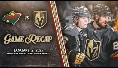 HIGHLIGHTS | Vegas Golden Knights vs. Minnesota Wild | Jan. 12, 2025