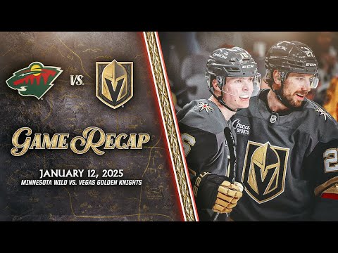 HIGHLIGHTS | Vegas Golden Knights vs. Minnesota Wild | Jan. 12, 2025