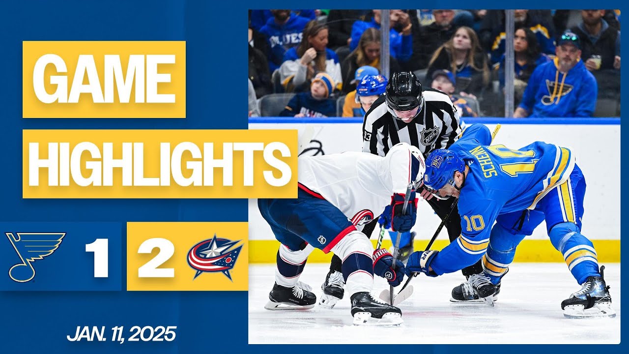 Game Highlights: Blues 1, Blue Jackets 2
