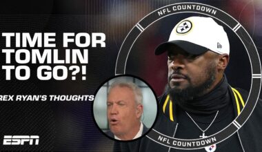 'GIMME A BREAK!' 🙄 Rex Ryan says Mike Tomlin is GOING NOWHERE despite Steelers' loss | NFL Countdown