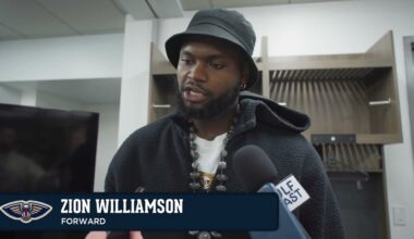 Zion Williamson on team's loss, Trey Murphy III | Pelicans-Celtics Postgame Interview 1/12/25