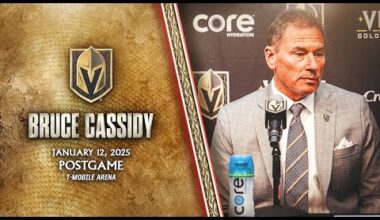 Bruce Cassidy Postgame 1/12: I'm Proud Of Our Defensive Foundation