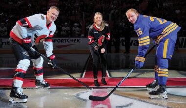 Brooke Henderson Ceremonial Puck Drop