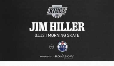 Head Coach Jim Hiller | 01.13 LA Kings face the Edmonton Oilers | Morning Skate Media