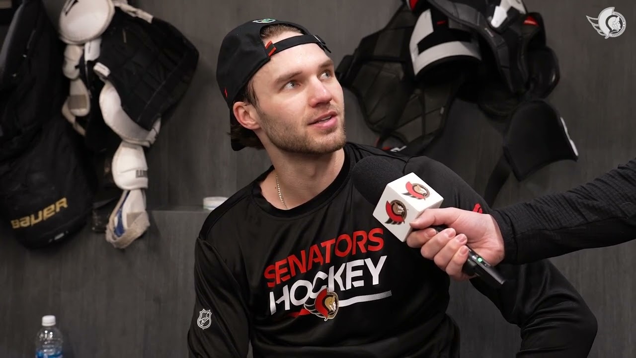 Josh Norris, Shane Pinto, and Travis Green Pregame Media vs NYI
