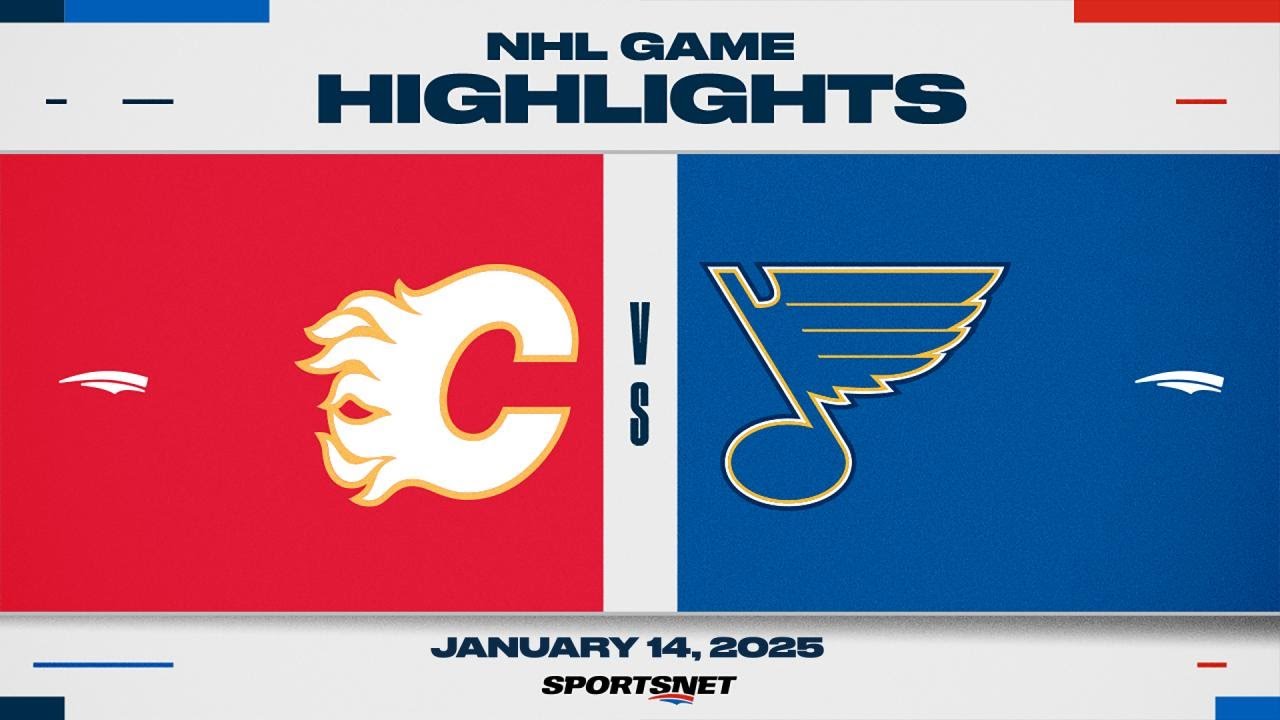 NHL Highlights | Flames vs. Blues - January 14, 2025