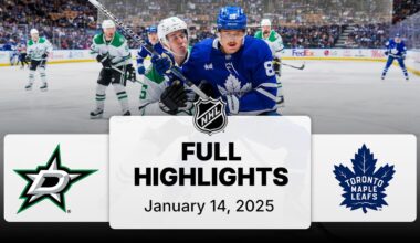 NHL Highlights | Stars vs. Maple Leafs | January 14, 2025