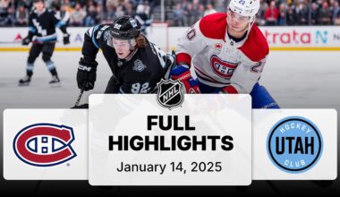 NHL Highlights | Canadiens vs. Utah Hockey Club | January 14, 2025