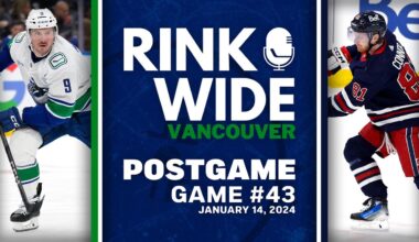 RINK WIDE POST-GAME: Vancouver Canucks at Winnipeg Jets | Game 43 - Jan. 14, 2025