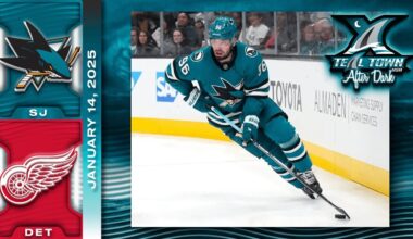 San Jose Sharks @ Detroit Red Wings - 1/14/2025 - Teal Town USA After Dark (Postgame))