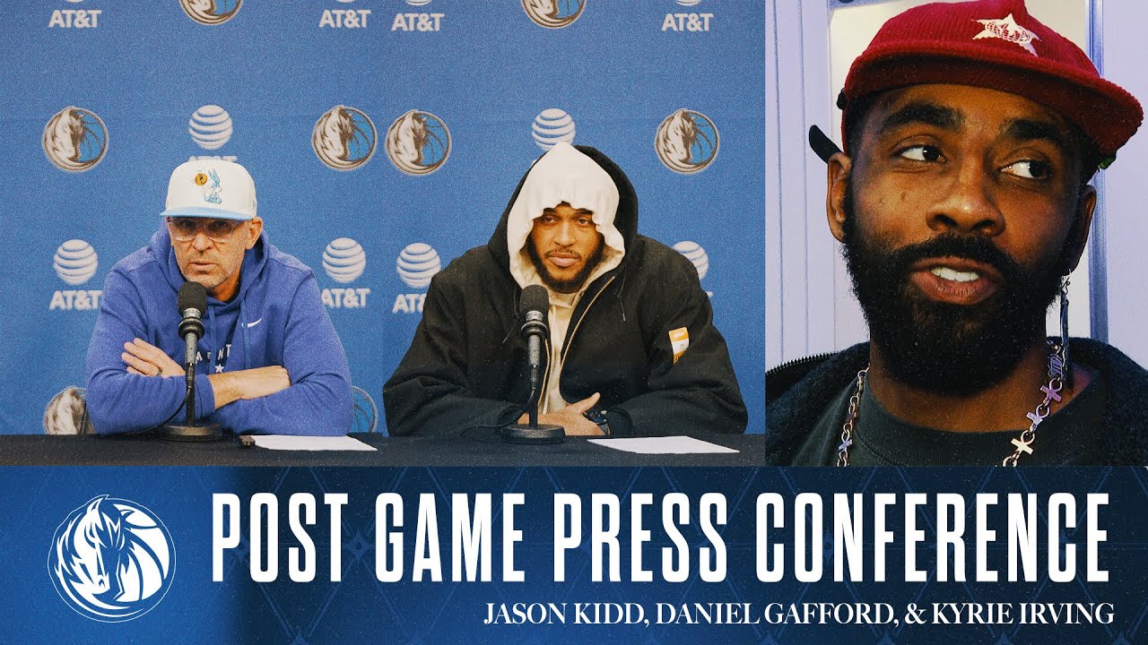 Jason Kidd, Daniel Gafford, Kyrie Irving | Post Game vs DEN | 01/14/25