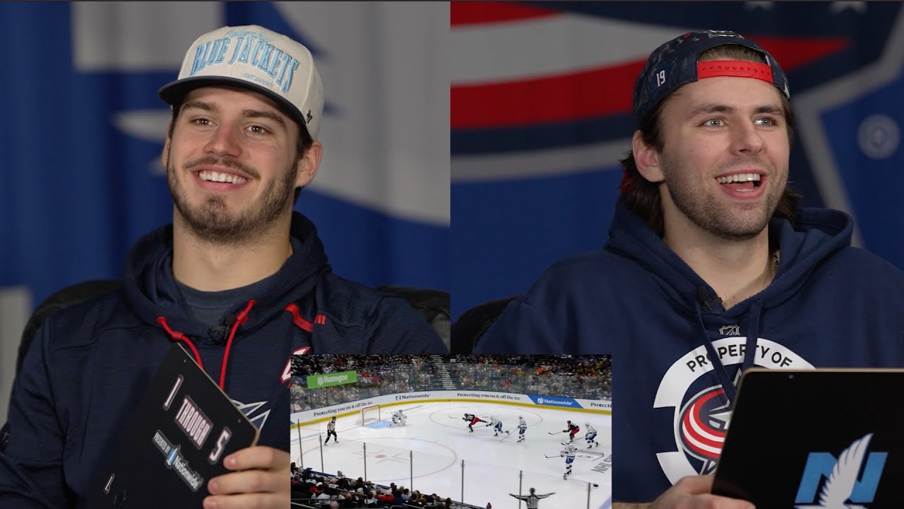 HE SHOOTS, HE SCORES! Adam Fantilli and Cole Sillinger Blind Rank November's Goals! | 1 Through 5