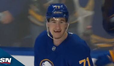 Sabres' Ryan McLeod Completes First Career Hat Trick With Awarded Goal