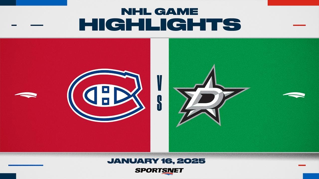NHL Highlights | Canadiens vs. Stars - January 16, 2025