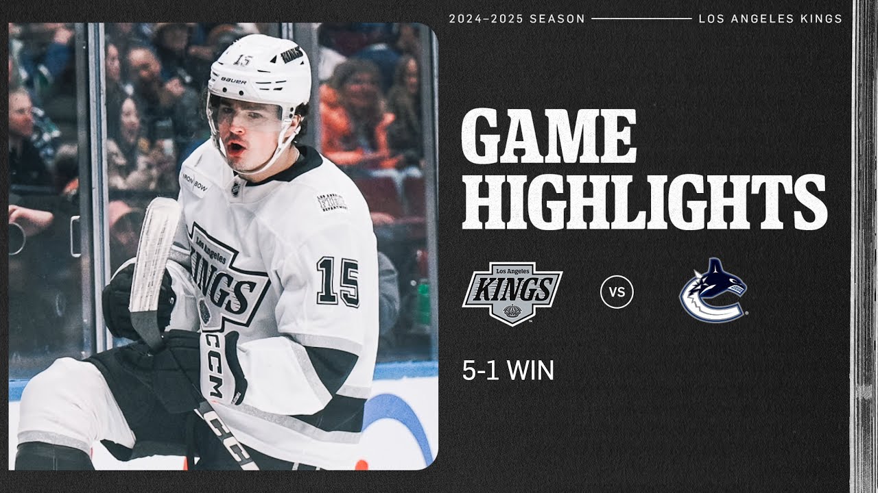 Alex Turcotte’s First Career 3 Point Night in LA Kings Win over the Vancouver Canucks!