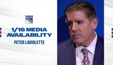 NYR at UTA: Peter Laviolette Postgame Media Availability | Jan. 16, 2025