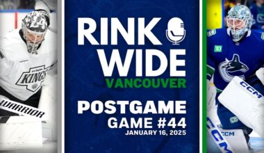RINK WIDE POST-GAME: Vancouver Canucks vs Los Angeles Kings | Game 44 - Jan. 16, 2025