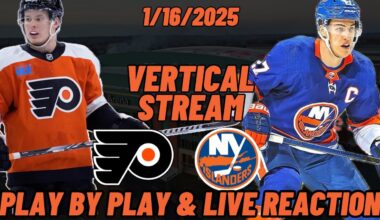 New York Islanders vs Philadelphia Flyers Live Reaction | NHL | VERTICAL | Islanders vs Flyers