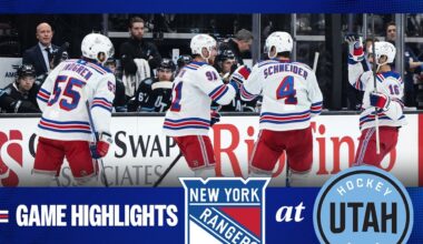 GAME HIGHLIGHTS | 2024-25: New York Rangers at Utah Hockey Club (1/16/25)