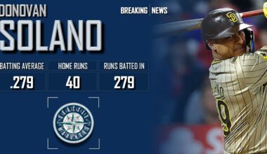 𝐁𝐑𝐄𝐀𝐊𝐈𝐍𝐆 𝐍𝐄𝐖𝐒: Seattle Mariners Sign Donovan Solano To 1-Year Contract | 2024 MLB Offseason