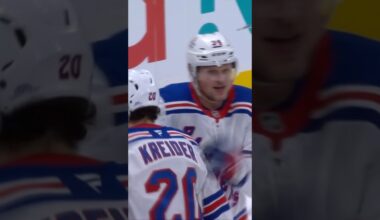 Kaliyev taps it in for his first as a Ranger #arthurkaliyev #nyrangers #nhl #hockey #goal