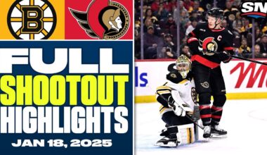 Boston Bruins at Ottawa Senators | FULL Shootout Highlights - January 18, 2025
