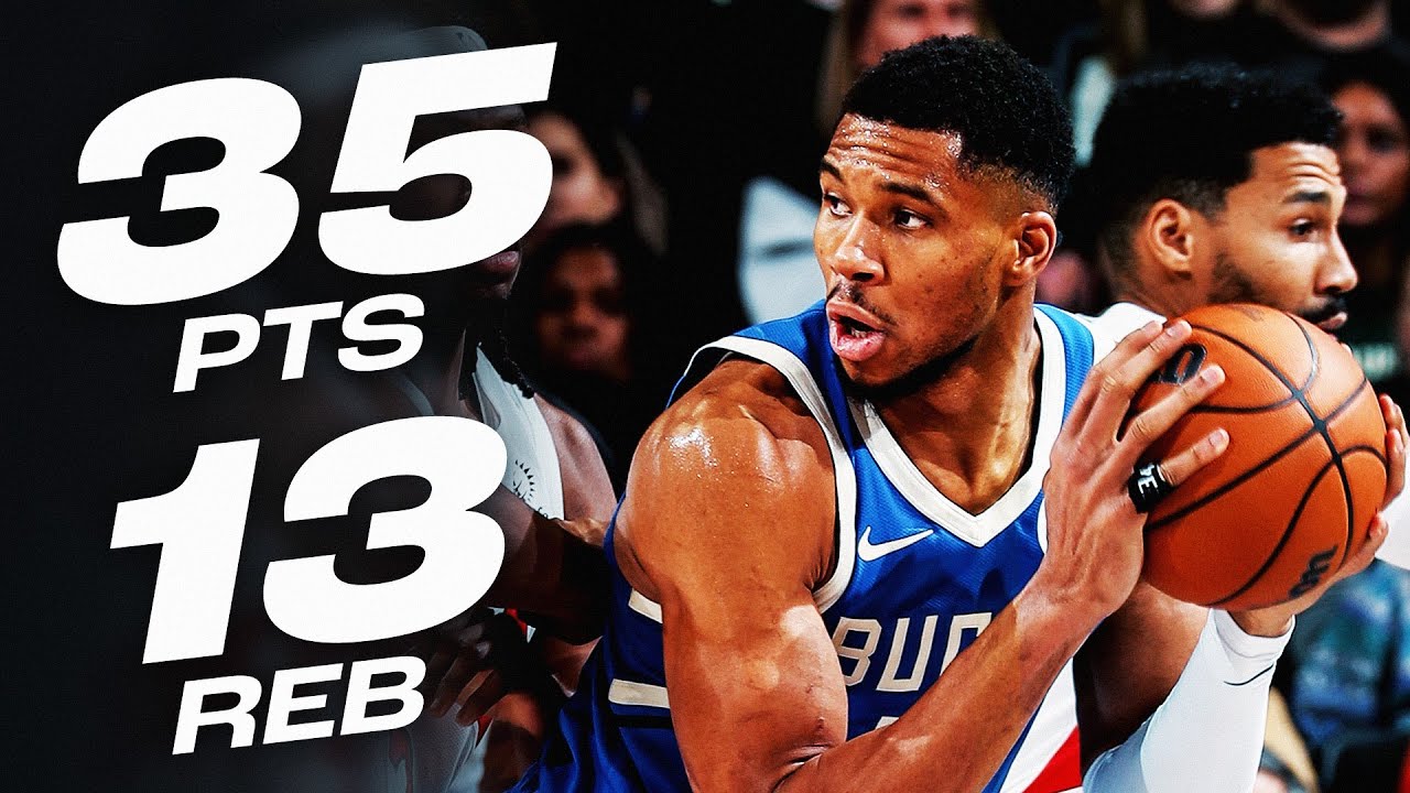 Giannis Antetokounmpo's 35-PT DOUBLE-DOUBLE vs Raptors! | January 17, 2025