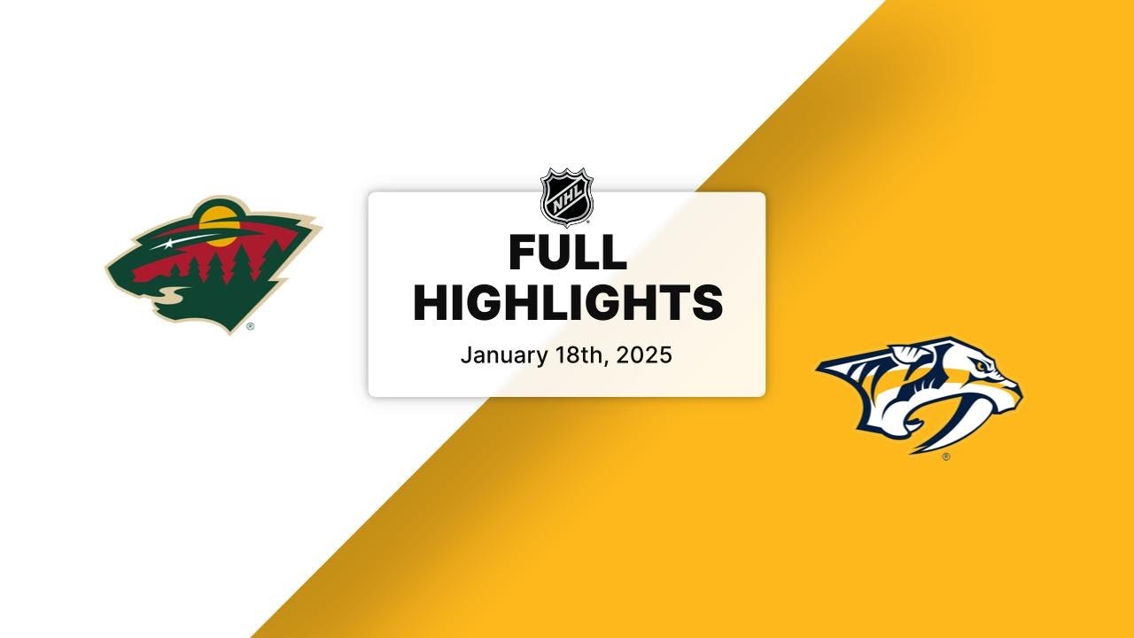 NHL Highlights | Wild vs. Predators - January 18, 2025