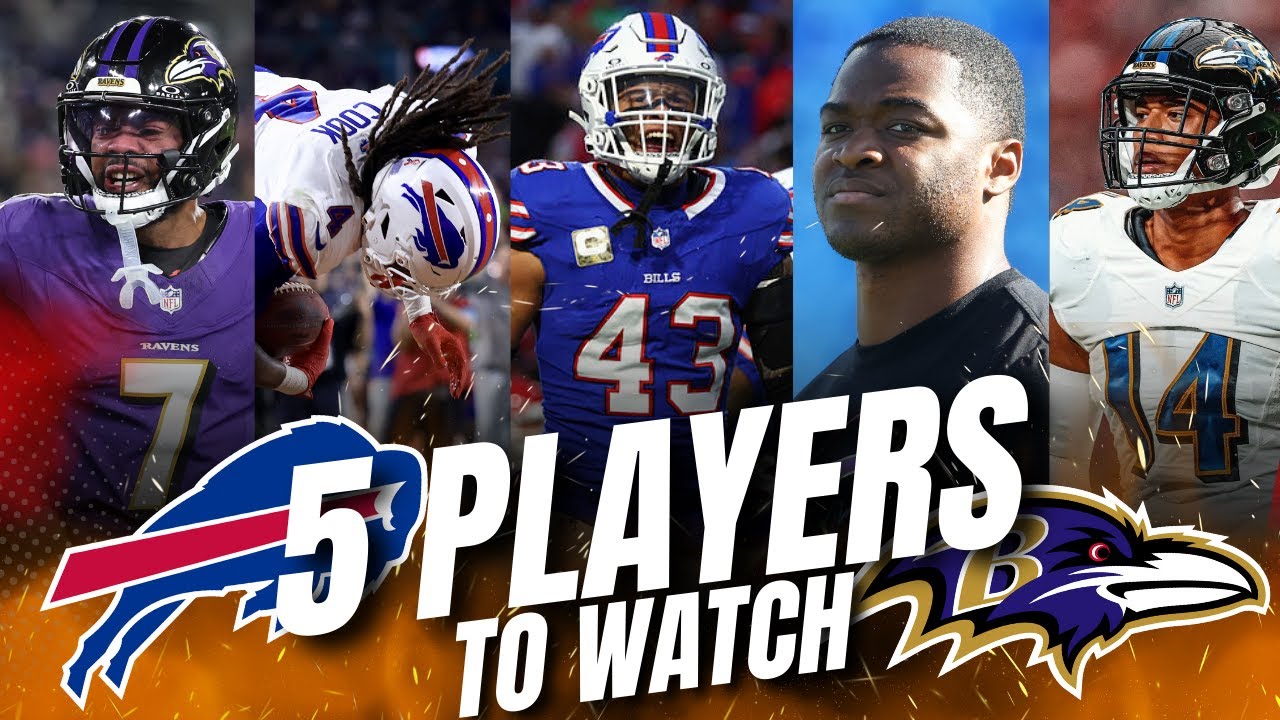 FIVE PLAYERS to WATCH: Bills vs Ravens in the AFC Divisional round