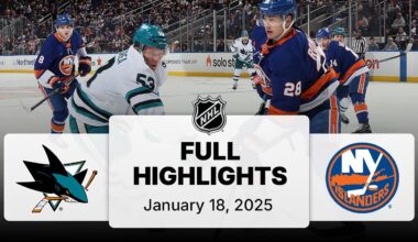 NHL Highlights | Sharks vs. Islanders - January 18, 2025