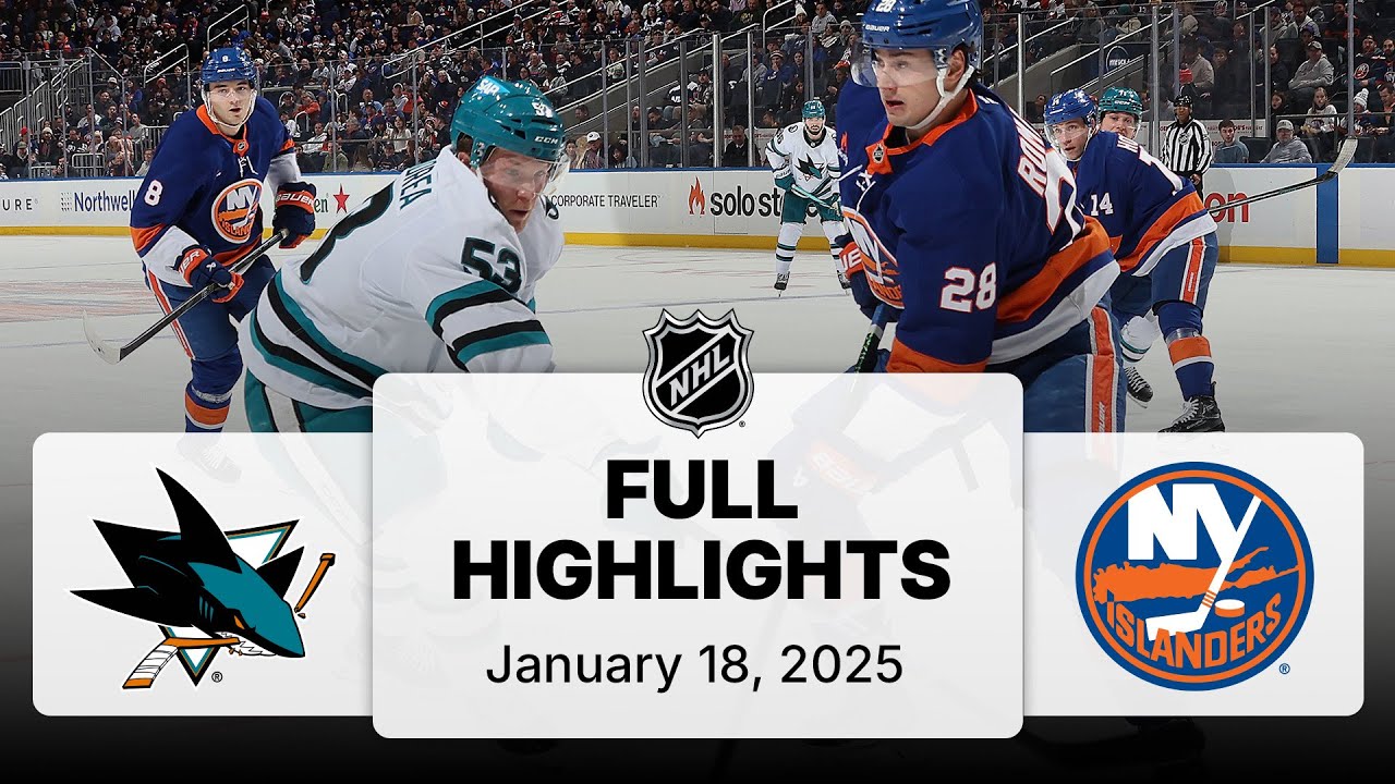 NHL Highlights | Sharks vs. Islanders - January 18, 2025